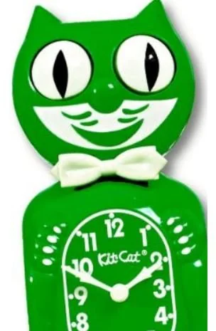NEW Limited Edition Classic Green Male Kit-Cat Clock — Kit-Cat.co.uk